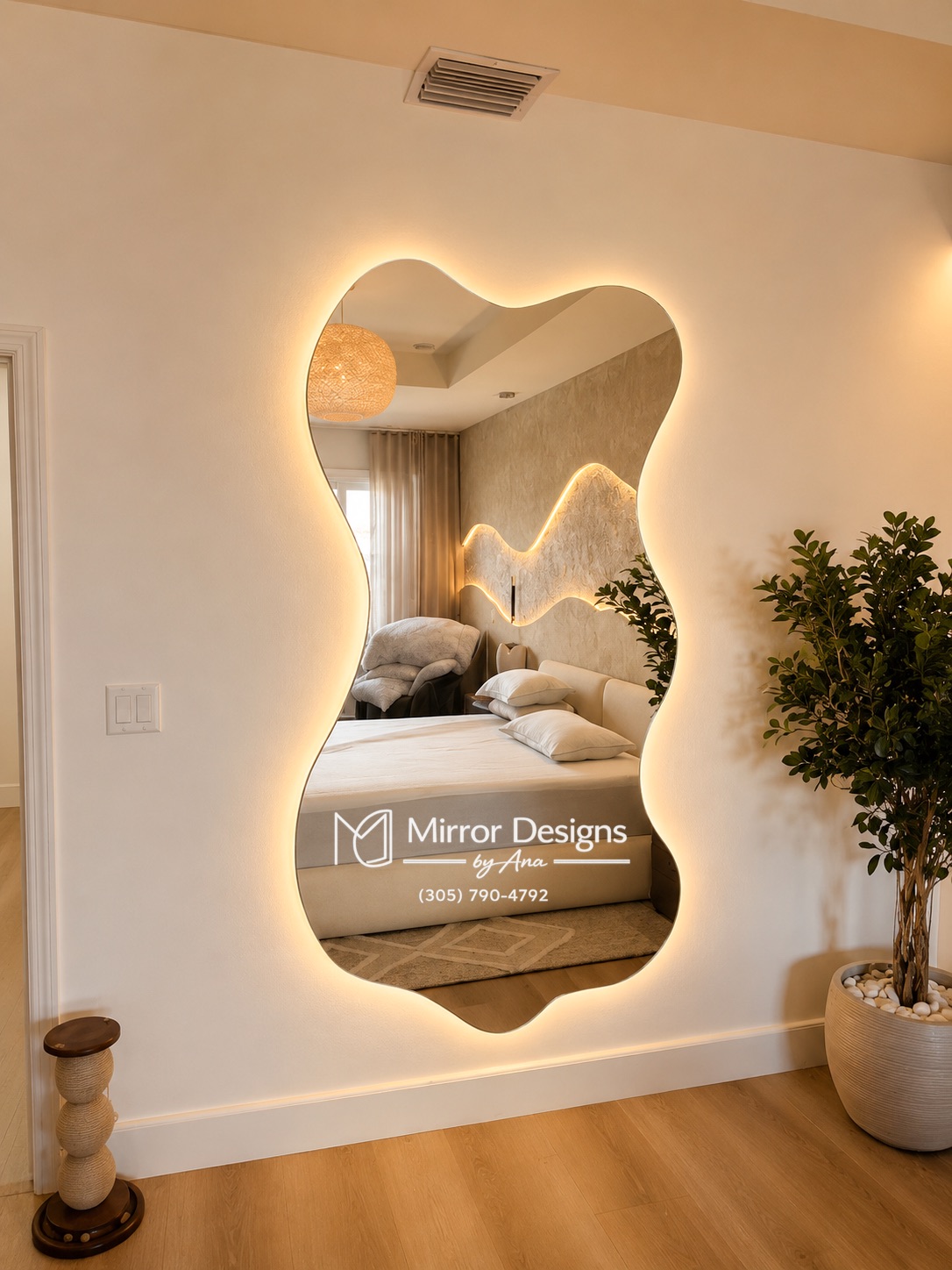 Asymmetrical LED Mirror — Wave XI